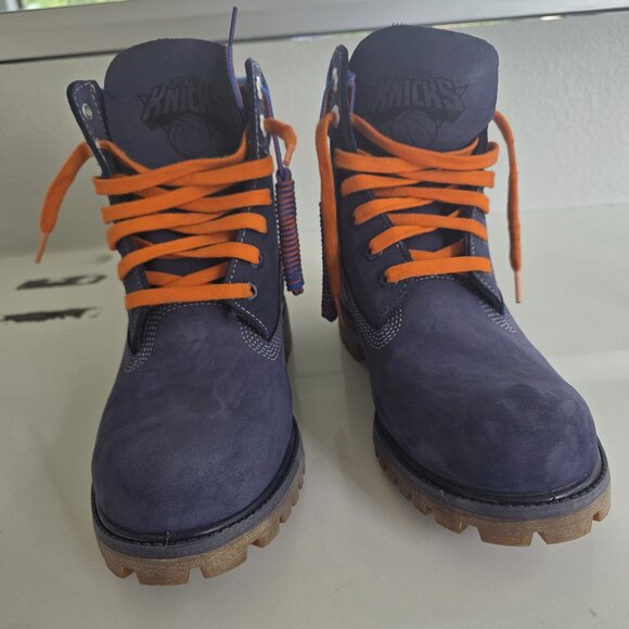 New Timberland NBA NY Knicks 6-Inch Premium Boots Sz 10M - Picture 1 of 7